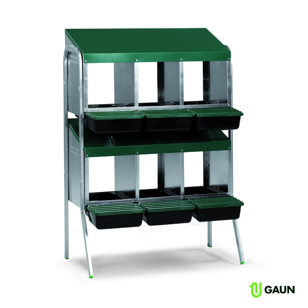 Batterie pondoirs fond plastique - 6 compartiments