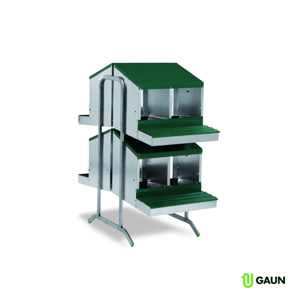 Batterie pondoirs avec cuvettes - 8 compart.