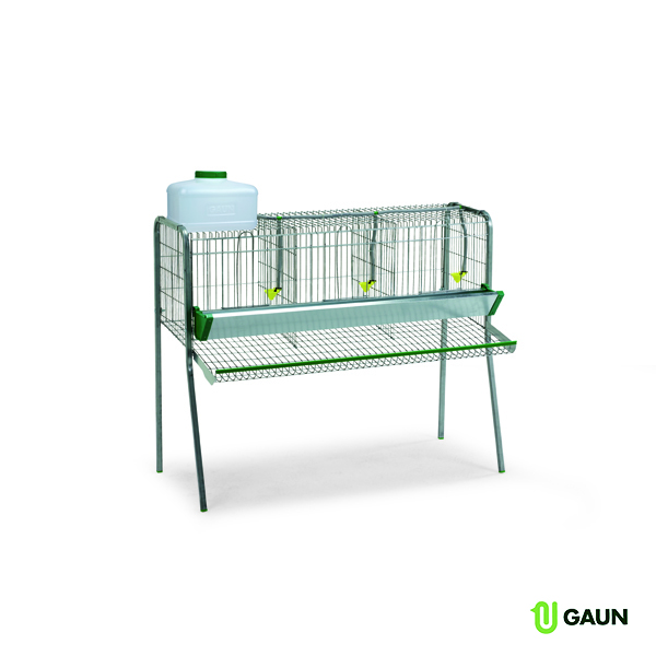 Battery for laying hens 3 compartments