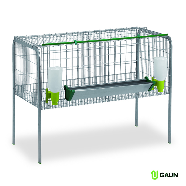 Cage for fattening chickens 2 comp.