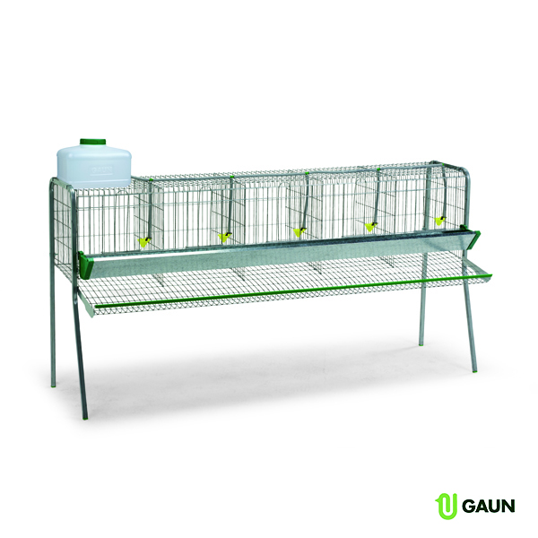 Battery for laying hens 5 compartments