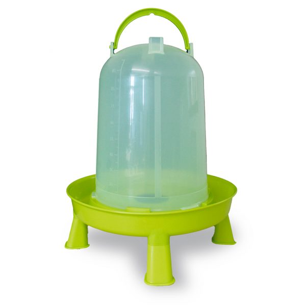 Bebedero aves eco 10 litros con patas y tapon pistacho – bebedero para animales GAUN
