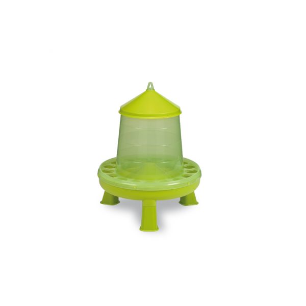 Tolva plastico aves 2 kg con patas pistacho – comedero para animales GAUN
