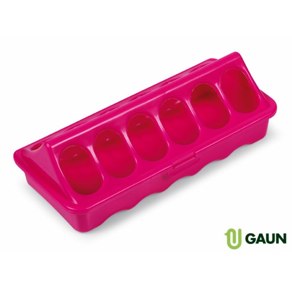 Comedero de suelo 20 cms rosa – comedero para animales GAUN
