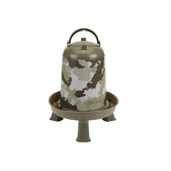 Bebedero aves eco 3 l con patas camuflaje – bebedero para animales GAUN