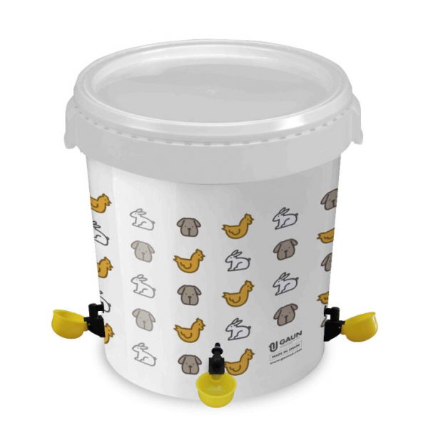 Bebedero con cazoleta basculante 32 l – bebedero para animales GAUN