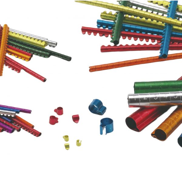 Anilla aluminio numerada fauna 25 mm 100 uds – accesorios para pájaros GAUN
