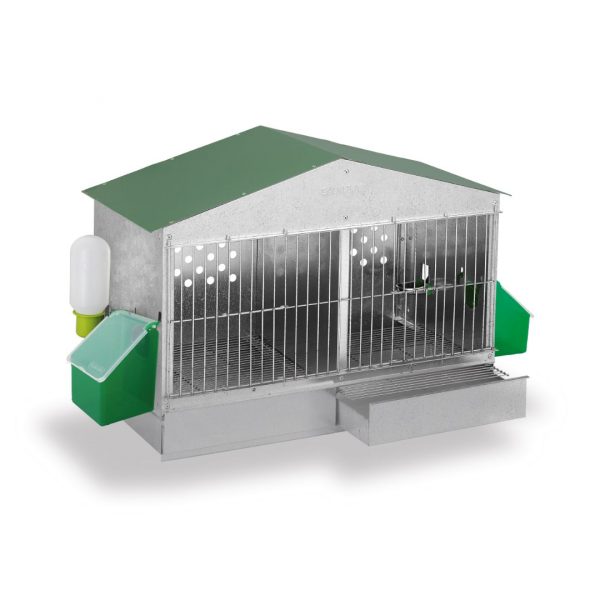 Jaula perdices a 2 aguas mod baza – jaula para animales GAUN