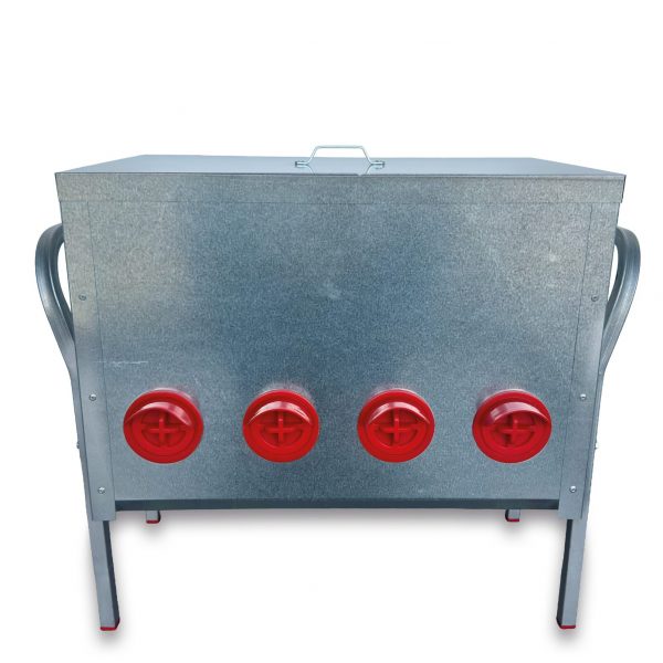 Tolva exterior galva. 8 bocas 50 kg.