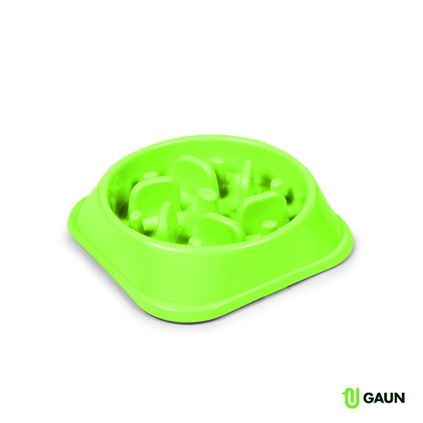 Slow feed pet bowl round