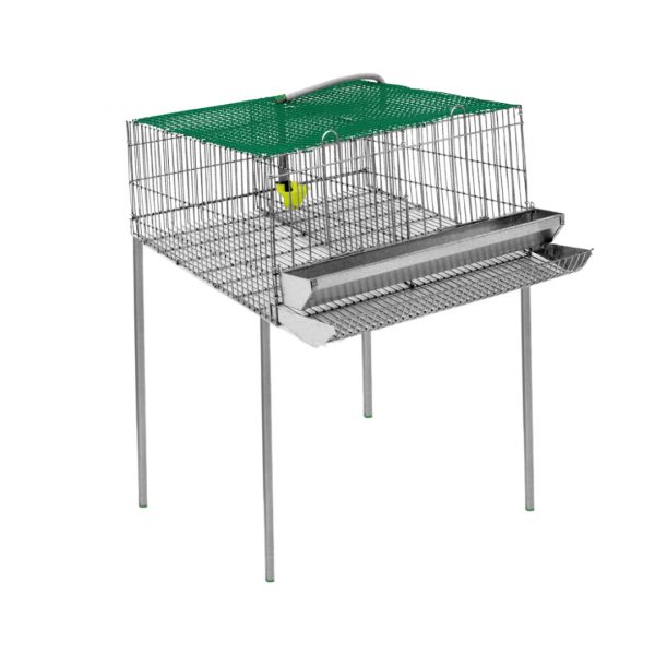 Jaula codornices 2 departamentos con patas – jaula para animales GAUN