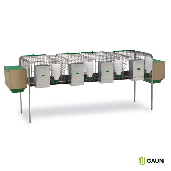 Rabbit cage model Gandia - 2 nests 2 compartments