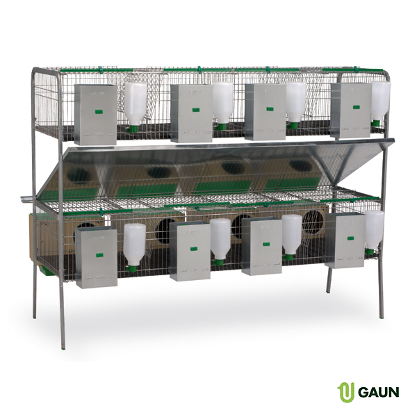 Rabbit cage model Silleda - 2 floors, 4 nests, 4 comp.