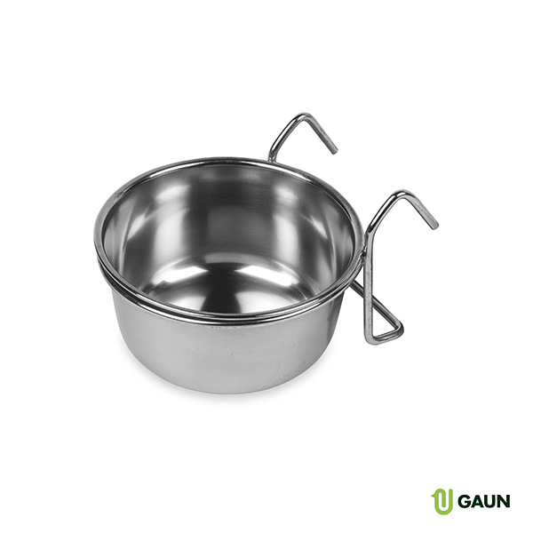 Comedero INOX con ganchos grande