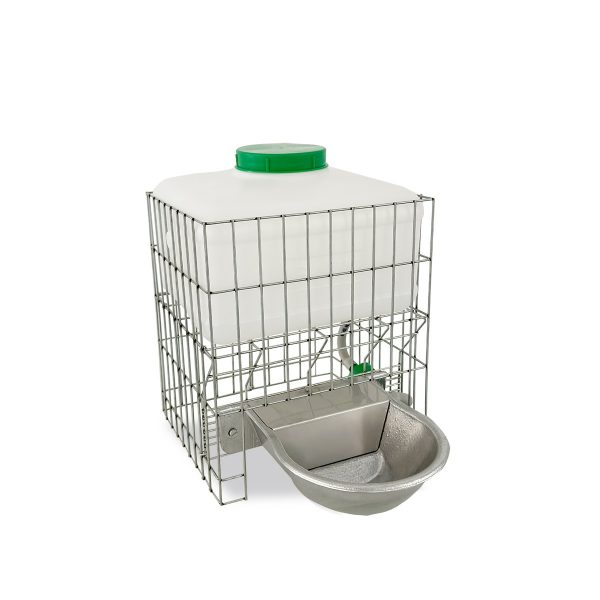 Bebedero aluminio con protector 10 l.