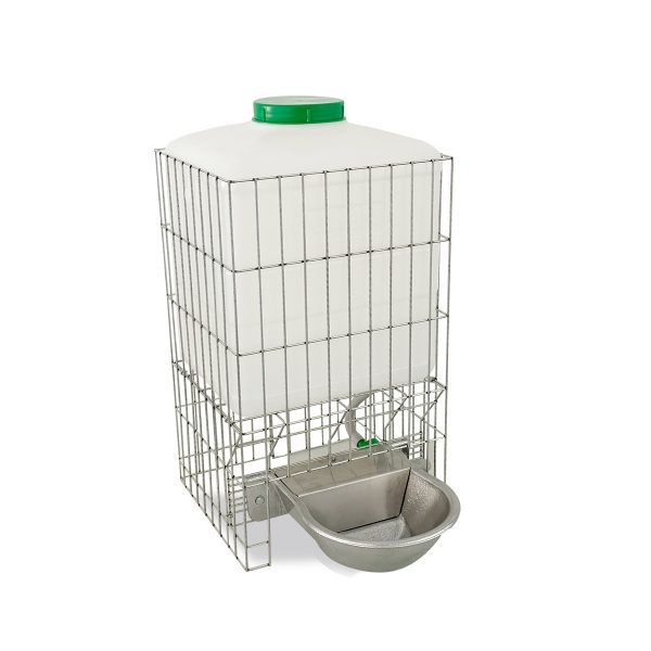 Bebedero aluminio con protector 20 l.