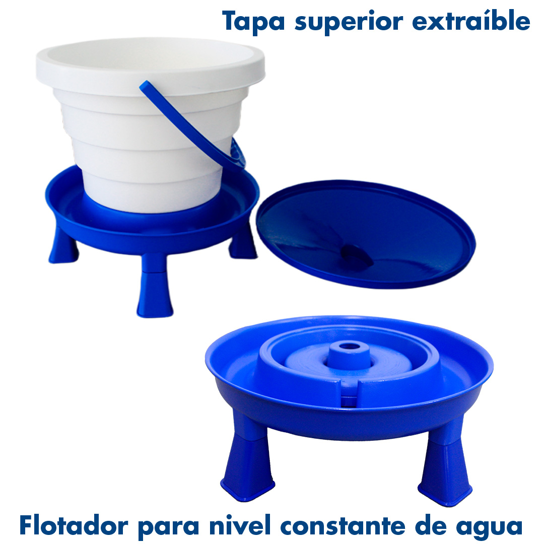 Bebederos aves cubo para gallinas hidratacion facil segura y limpia para tu granja – accesorio para animales GAUN