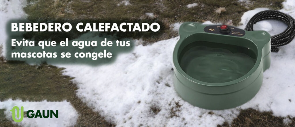 Bebedero calefactado la solucion perfecta para el invierno – accesorio para animales GAUN