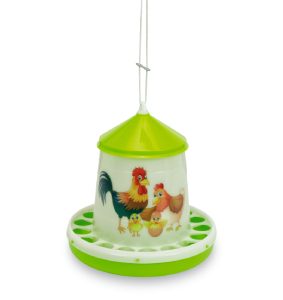 Tolva plastico aves 4 kg pistacho happy range – comedero para animales GAUN