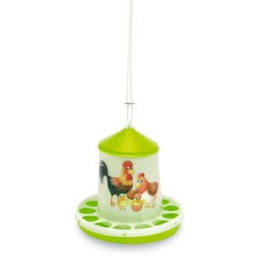Tolva plastico aves 2 kg pistacho happy range – comedero para animales GAUN