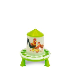 Tolva plastico aves 2 kg con patas pistacho happy range – comedero para animales GAUN