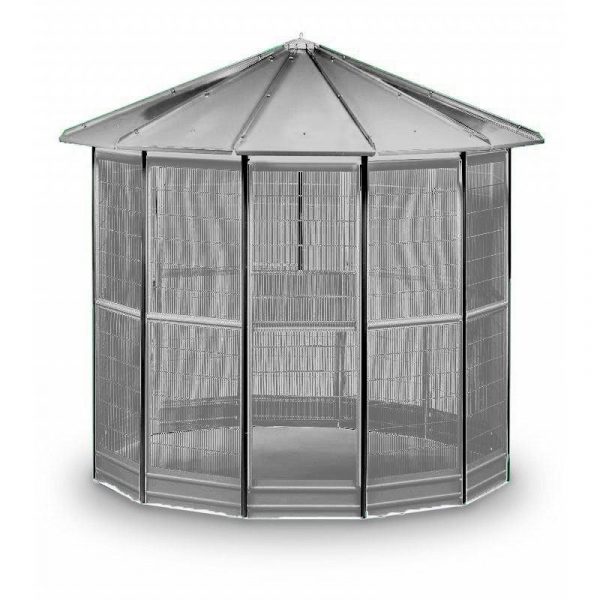 Voladera natalia 12 lados galvanizada – accesorios para pájaros GAUN